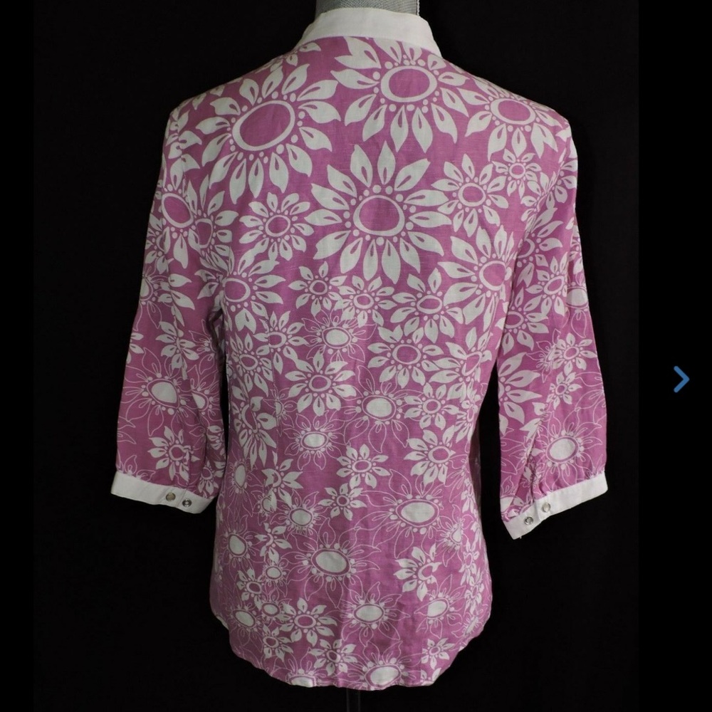 Bob Mackie Linen Pants and Shirt Set - Picture 11 of 13
